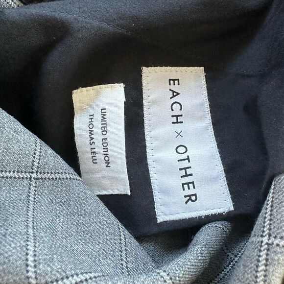 Each Other gray dress pants with writing down the side of the leg in size large - Picture 7 of 15